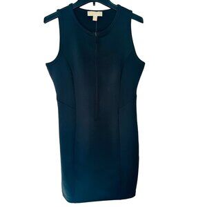 NWT Michael Kors10 Sleeveless Black Dress Zip-Up Stretchy
